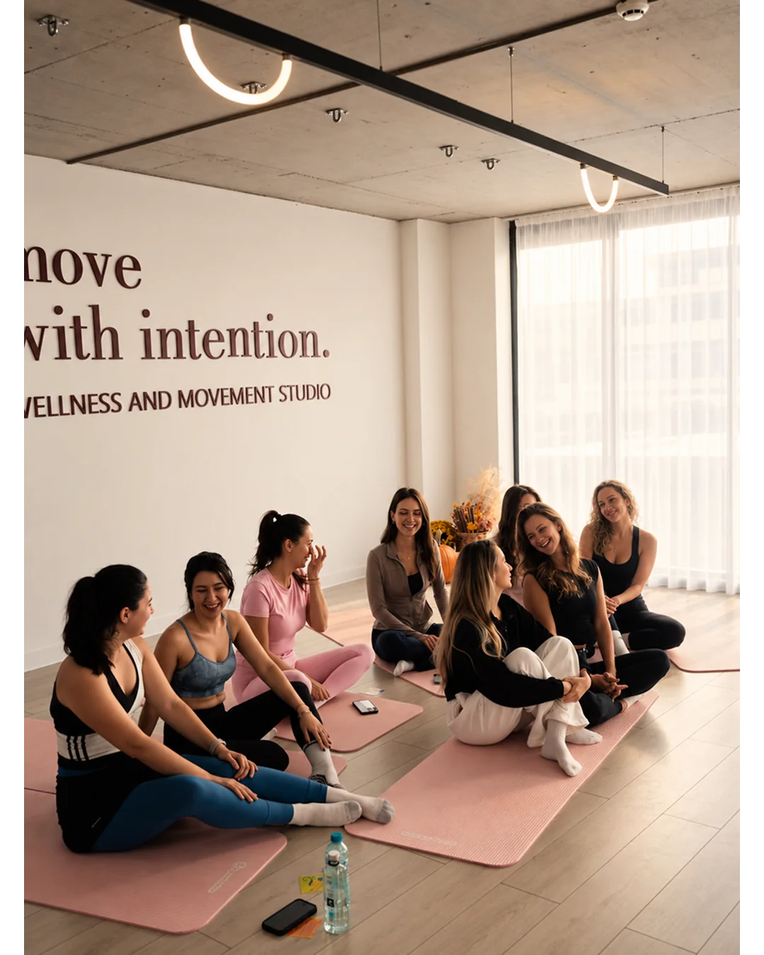 Femei reunite la un eveniment al comunității XPilates